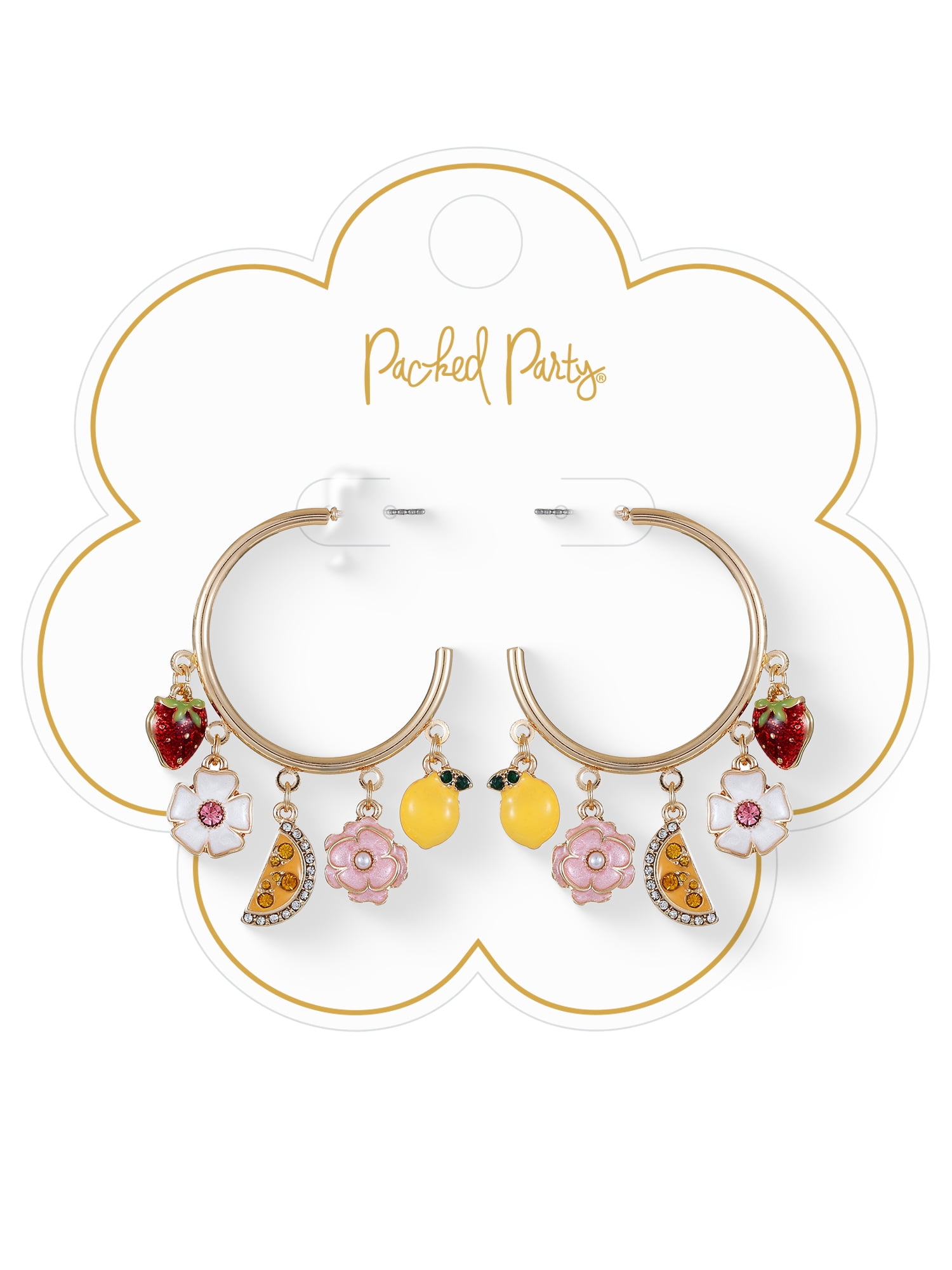 Packed Party Sweet and Tart Charmy Hoop Earrings