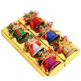 thumbnail image 1 of 6 piezas de plástico de color navideño espolvorear campanas decoraciones para árboles de Navidad 19,5*12,5 cm JAMW Sencillez, 1 of 5
