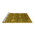 thumbnail image 2 of Ahgly Company Machine Washable Indoor Rectangle Oriental Yellow Industrial Area Rugs, 5' x 7', 2 of 4