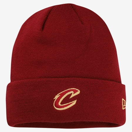 Men's New Era Wine Cleveland Cavaliers Cuffed Knit Hat