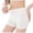 White, variant on Unir Women's Seamless Under Dress Shorts, Mid Waist Anti-See-Through Safety Underwear, 1 Piece, S-XXL Plus Size Friendly
