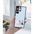 thumbnail image 5 of WIRESTER Shockproof Soft Rubber Cover Case for Samsung Galaxy S25 Ultra 6.8" 2025, French Bulldog Dog Lying Down Looking Up On Pale Aqua Background, 5 of 5