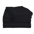 thumbnail image 2 of BedDecor 600 TC 100% Egyptian Cotton 6 Pcs Sheet Set Solid 18 inches (Navy Blue,Full), 2 of 7