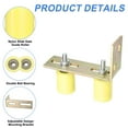 thumbnail image 3 of 1Set Slide Gate Guide Roller, 1-5/8"x2" Nylon Gate Support & Bracket, Yellow, 3 of 7