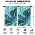 thumbnail image 2 of Blackout Kids Curtains,Teal Gold Marble Childrens Insulated Curtains Set Of 2,Bedroom Essentials,Toddler Room Decor 42x63in(106x160cm), 2 of 4