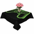 thumbnail image 2 of Green Game Controller Table Cloth Waterproof Tablecloths, Modern Art Gaming Handheld Black Tablecloth Dining Table Cover for Kitchen Party Tabletop Outdoor, Square Tablecloth 60x60 Inch, 2 of 9