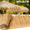 Yellow, variant on Ymokee 1.63 x 16.4 FT Artificial Palm Thatch Roll, Multi Use Straw Roof Decoration Palm Thatch Runner Roll Fake Carpet for Hut Bar Garden