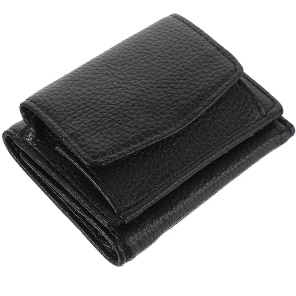 Eease PU Leather Trifold Card Holder Wallet for Women - Black