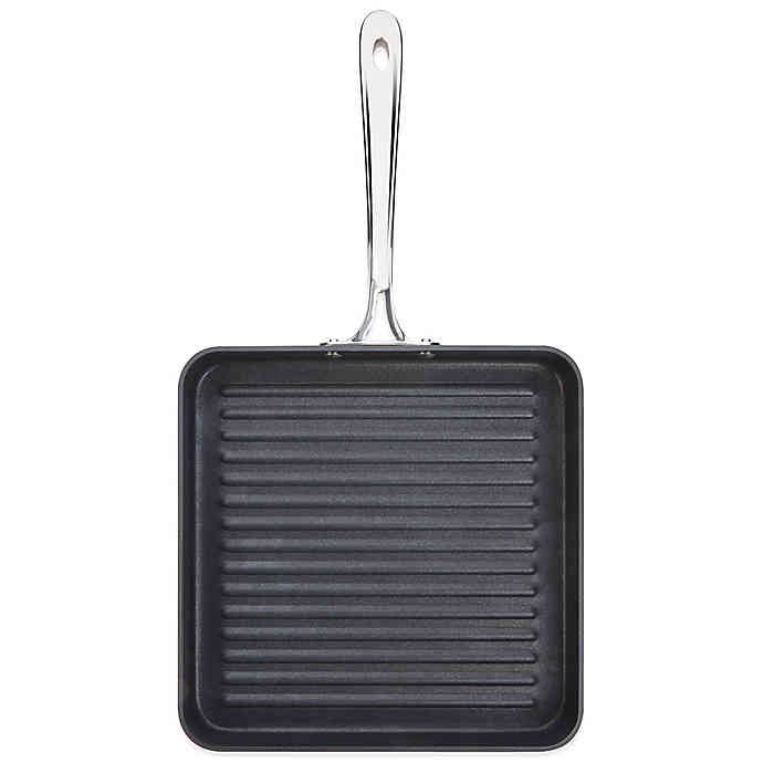 AllClad B1 Hard Anodized Nonstick 11" Flat Square Grille Pan Walmart