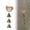 B, variant on Z52LingLing Decoration Beechwood Crystal Bell Antique Bronze Wind Chime Wall Hanging Wood Bird Decor