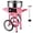 Pink with Cart, variant on Commercial Cotton Candy Machine, 1050W Electric Floss Maker with Stainless Steel Bowl, Sugar Scoop for Family and Various Party Blue