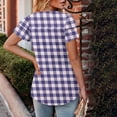 thumbnail image 3 of Camisas de Cuello de Tripulación de Manga Corta para las Mujeres Plisado Mangas de Ruffle, Cuello Redondo Casual Primavera Y Blusa de Verano, 3 of 7
