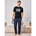 thumbnail image 4 of Men's Letter Printed Homewear Top, 4 of 5