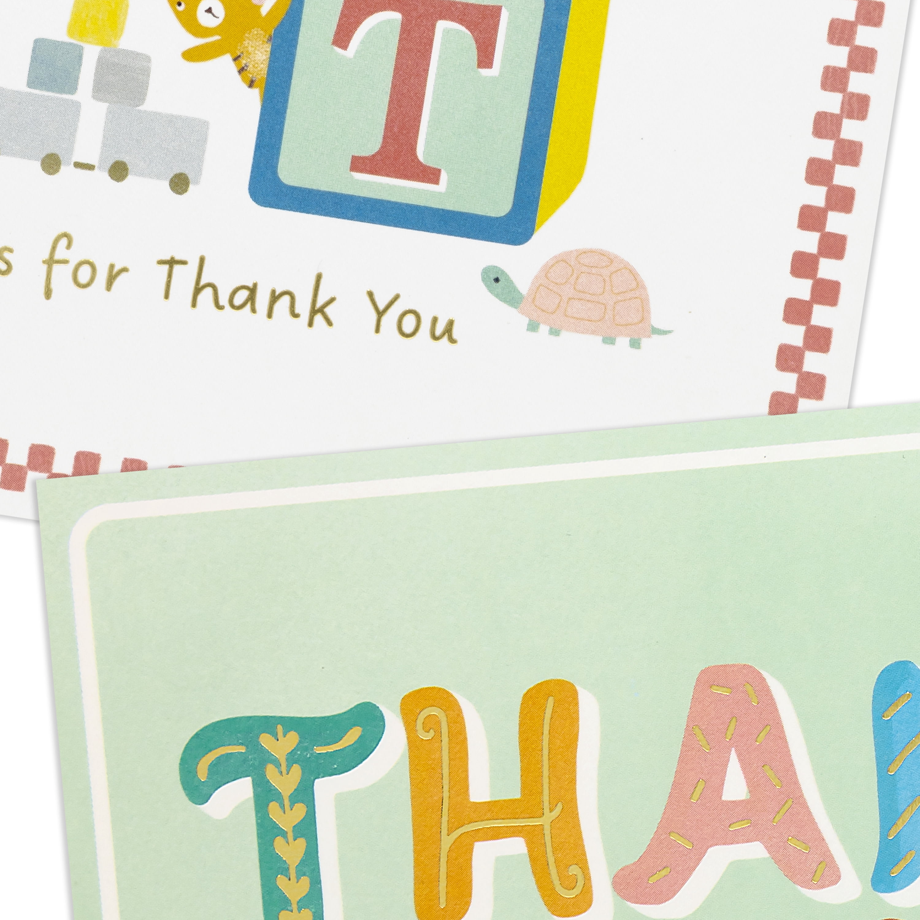 Hallmark Blank Thank You Notes (Baby Toys and Patterns), Pack of 50