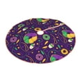 thumbnail image 2 of Bingfone Christmas Tree Skirt Mat Christmas Decoration Interior 30"-Mardi Gras And Donuts, 2 of 8