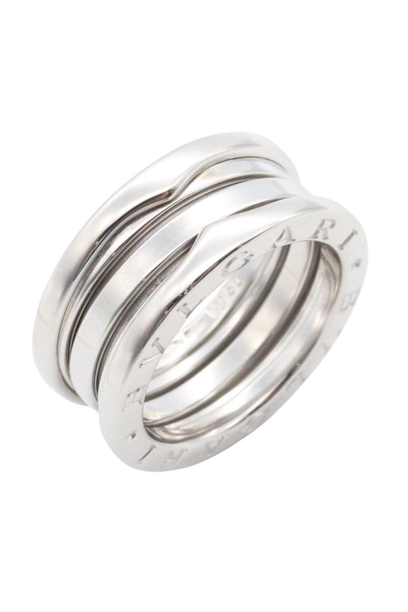 Pre-Owned Bvlgari Bulgari B-zero1 Ring, 3-band ring, 18K White Gold (18KWG), Silver-tone, for...