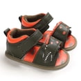 thumbnail image 3 of MHZLDYZ Baby Shoes 9-319 Months Boy Infant Toddler Baby Summer Cartoon Anti-Slip Walking Shoes Prewalker Sandals Infant Shoes 6-12 Months Infant Shoes 12-18 Month (Army Green,12), 3 of 6