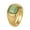 Green, variant on Women's Stainless Steel Elegant Candy Color Gemstone Ring Gold Orange Size 7