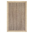 thumbnail image 5 of Jaipur Art And Craft Natural Fiber Dark Brown Border Handmade 5x8 Square feet (150x240 cm) Rectangular Area Rug, 5 of 5