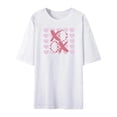 thumbnail image 1 of Camiseta para mujer, Camiseta básica, trajes clásicos, regalo, camiseta femenina de manga corta a la moda para oficina, compras, senderismo, deportes Blanco, 1 of 8