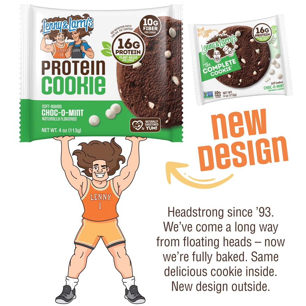 Lenny & Larry's Protein Cookie, Choc-O-Mint, 4 oz, 12 Ct