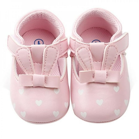 

Promotion Clearance Spring Autumn White Pink Baby Girl Shoes Toddler Hard Sole First Walkers Infant PU Leather Shoes