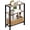 Camel Brown, variant on Narrow Side Table for Small Space, 2-Tier Small End Table with Shelf Holder, Slim Nightstand, Skinny Snack Couch Table in Living Room, Bedroom, Study, Kitchen and Balcony (Black)
