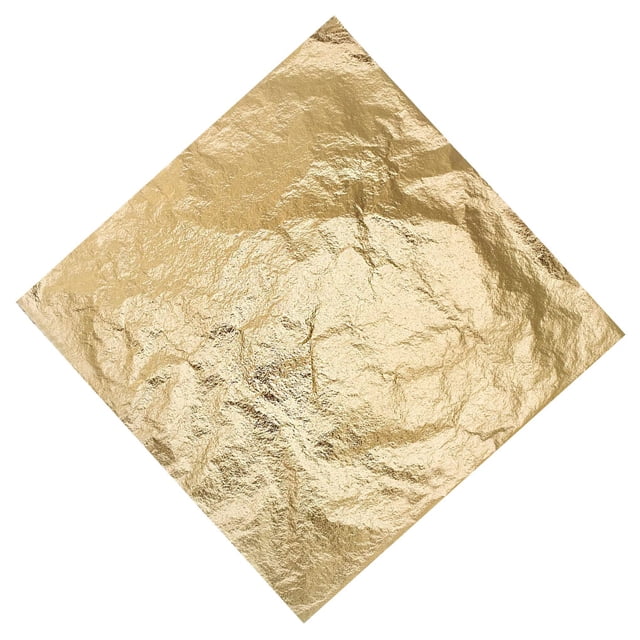 Bewildely 100 piezas de papel dorado para fiestas, decoración portátil para manualidades, papel de aluminio de cobre, Kit surtido, accesorios Juguetes de construcción