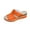 Orange, variant on Purple Slide On Fish Mouth Slippers For Women Wedge Heel Thick Bottom Summer Casual Sandals Comfortable Beach Shoes