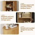 thumbnail image 4 of 31.5" Fluted Sideboard Buffet Cabinet,Storage with Sliding Doors & Adjustable Shelf, Modern Accent Console Table Coffee Bar for Living Room, Kitchen, Dining Room, Entryway, 4 of 8