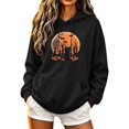 thumbnail image 2 of DIOAZUD Halloween Sweatshirts Women Spooky Ghost Graphic Pullover Hoodies Stretch Loose Fit Long Sleeve Sweater Tops Halloween Costumes, 2 of 5