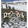 thumbnail image 2 of Cosmos Gifts 56570 Christmas Cow Salt and Pepper Shaker, 4 inches long, Black, 2 of 3