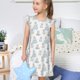 thumbnail image 4 of Balery Playful Polar Bear Pals Camisón de princesa para niñas, pijama de algodón con mangas abullonadas, suave y bonito.-X-Large, 4 of 6