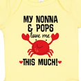 thumbnail image 4 of Inktastic Nonna and Pops Love Me Grandchild Boys or Girls Baby Bodysuit, 4 of 5