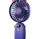 thumbnail image 2 of Enfriador de aire de mano 1200mAh Ventilador personal plegable Pantalla LED (Púrpura), 2 of 5