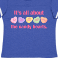 thumbnail image 4 of Inktastic Candy Hearts II Girls Toddler T-Shirt, 4 of 5