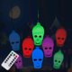 thumbnail image 1 of Cadena de luces Calavera Luz colorida 20 LED, luces impermeables Cadena 8 modos de flash de color de iluminación, luces espeluznantes para fiesta patio interior al aire libre (multi, 1 of 5
