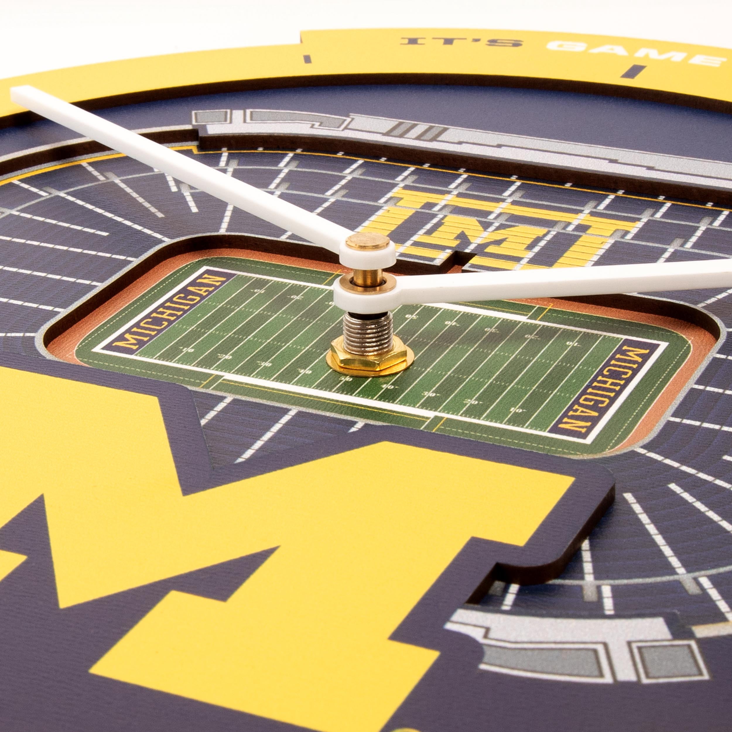 YouTheFan NCAA Michigan Wolverines Stadiumview 3D Wall Clock