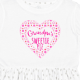 thumbnail image 4 of Inktastic Grandpa's Sweetie Pie with Pink Hearts Girls Toddler Dress, 4 of 5