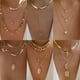 thumbnail image 2 of Bls-miracle, collar en forma de corazón de Color dorado a la moda para mujer, conjunto de collares con colgante multicapa a la moda, regalos de joyería Tan Jianjun  unisex, 2 of 2