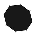 thumbnail image 2 of Youkk Trampoline Sunshade Cover Oxford Cloth for Protection Sun Trampoline Cover Black 10ft, 2 of 6