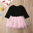 thumbnail image 4 of Robe Princesse Tutu en Tulle Mignonne pour Nouveau-Née Fille, Robe à Manches Longues avec Paillettes et Nœud, Robe Patchwork pour Bébé Fille, 4 of 5