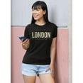 thumbnail image 2 of London England Pale Yellow T-Shirt Women -Image by Shutterstock, Female 4X-Large, 2 of 4