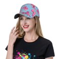 thumbnail image 6 of Kdxio Unisex Girl Butterfly Pattern Baseball Cap Unisex Washed Classic Adjustable Hat, 6 of 7