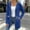 Blue women long sleeve zip up hoodie a1, variant on Women Long Sleeve Zip Up Hoodie Sweater Jacket Casual Cozy Fall Winter Tunic Top Dressy Knit Blazer Solid Outerwear, Army Green L