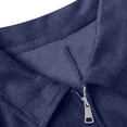 thumbnail image 4 of ZACPNCV Mens Solid Coat Faux Suede Casual Long Sleeve Zipper Front Spread Collar Lightweight Outerwear with Pockets for Fall Spring, 4 of 6