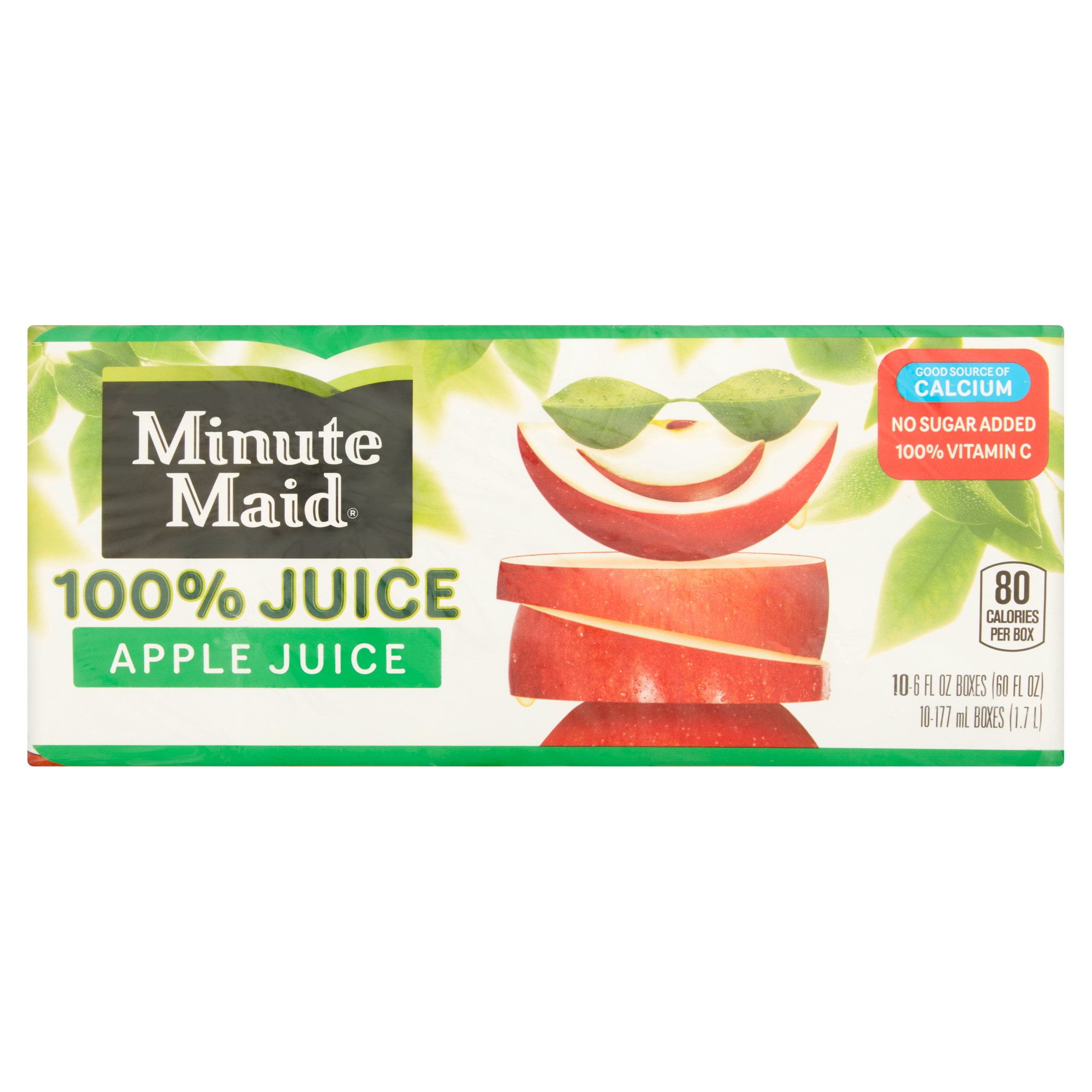 Minute Maid 100% Juice Apple Juice 10 CT by The Coca-Cola Company