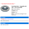 thumbnail image 2 of Front Brake Rotor - Compatible with 2007 - 2015 Lincoln MKX 2008 2009 2010 2011 2012 2013 2014, 2 of 2