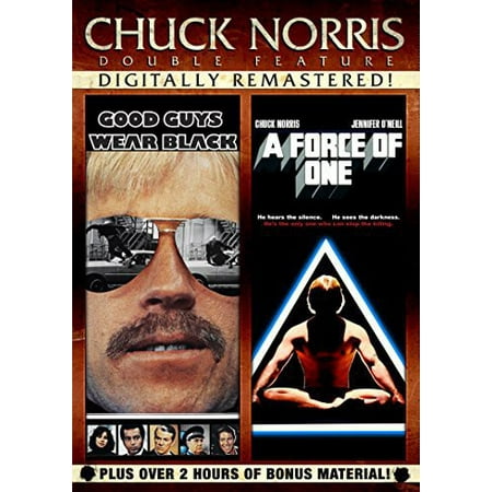 CHUCK NORRIS-DOUBLE FEATURE-GOOD GUYS WEAR BLACK & FORCE ONE (DVD)