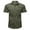 38 Army Green, variant on guisaled Mens Work Shirt Tactical Cargo Military Casual Regular Fit Button Down Shirt Summer Short Sleeve Work Fishing Shirts Tops